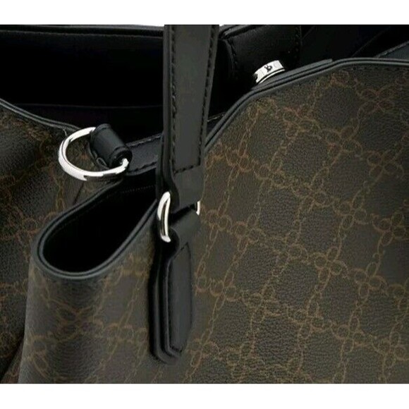 Nine West Bryn Magnetic Snap Closure Tote Bag - Brown - Picture 5 of 6